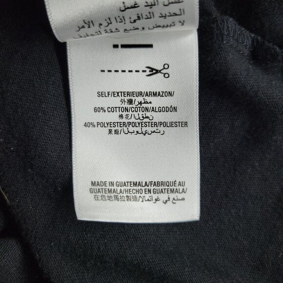 Juicy Couture Shirt Women Large Black Graphic Tee Crew Neck Short Sleeve Stretch - Picture 13 of 13